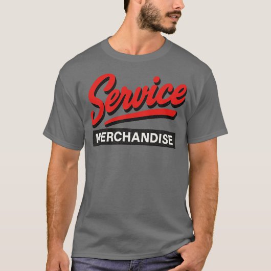 Service Merchandise Retro 80s T-shirt (Voorkant)