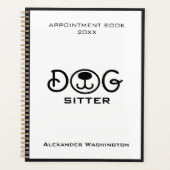 Service minimal de rendez-vous pour chien noir et  (Devant)