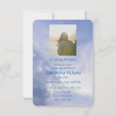 Service Photo Memorial personnalisé Invitation Bib (Dos)