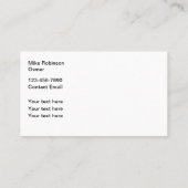 Service Piscine Carte de visite unique (Dos)