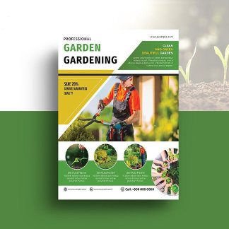 Service professionnel d'entretien de jardin Modèle