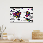 Service tijdens de vlucht - Ken Gage Art Poster (Keuken)