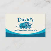 Service voor het verwijderen van rommel en het ver visitekaartje (Voorkant)