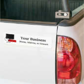 Service voor reparatie van computertechnicus Bumpe Bumpersticker (Op Truck)