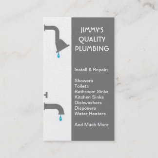 Service voor reparatie van Plumber Plumbing Instal Visitekaartje