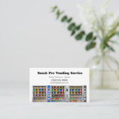 Service voor verkoopautomaat voor Snack Vendor Visitekaartje (Staand voorkant)