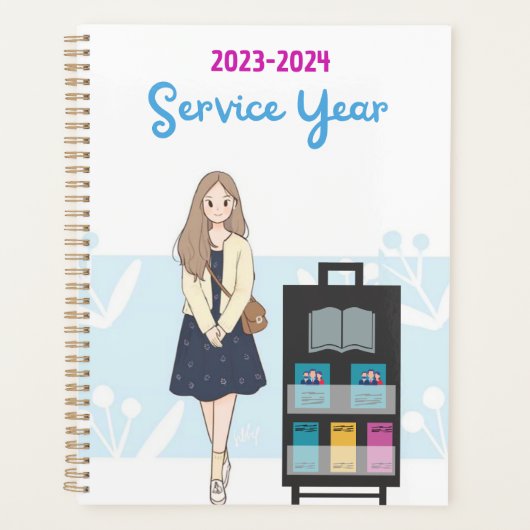 Service Year 2023-2024 girl with cart Planner (Voorkant)