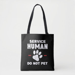 Servicehond Mens Niet Aaien Funny Hond Liefhebber Draagtas