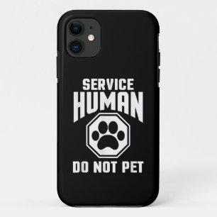 Servicehond ontwerp niet aaien grapje hond los iPhone 11 hoesje