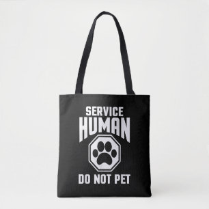 Servicehond ontwerp niet aaien grapje hond los draagtas