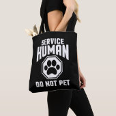Servicehond ontwerp niet aaien grapje hond los draagtas (Dichtbij)
