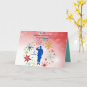 Serviceman Folded Wenskaart Kaart (Gele Bloem)