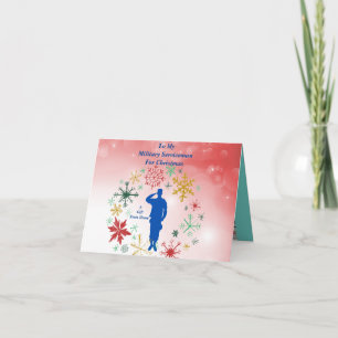 Serviceman Folded Wenskaart Kaart