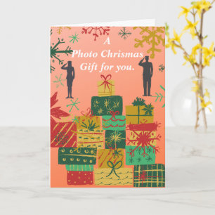 Servicemens standaard, 5 x 7 inch gevouwen Wenskaa Kaart