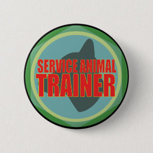 SERVICEONDERWIJS VOOR DIERGENEESKUNDIG GEBRUIK RONDE BUTTON 5,7 CM