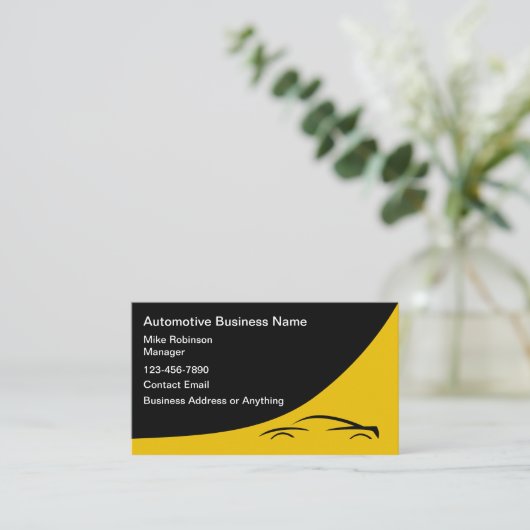 Services automobiles Design Carte de visite modern (Debout devant)