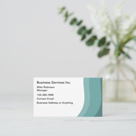 Services aux entreprises Carte de visite moderne (Debout devant)