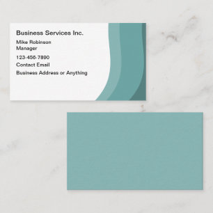Services aux entreprises Carte de visite moderne