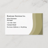 Services aux entreprises Carte de visite moderne (Devant)