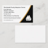 Services d'adoption familiale Cartes de visite (Devant / Derrière)