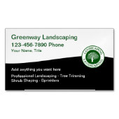 Services d'aménagement paysager moderne Carte de v (devant)