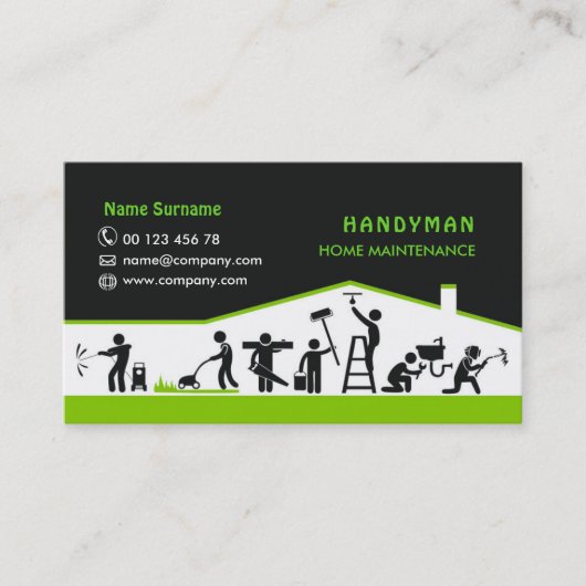 Services de bricolage, carte de visite d'entrepris (Devant)
