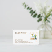 services de charpenterie carte de visite modifiabl (Debout devant)