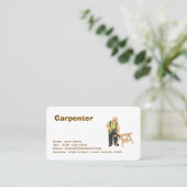 services de charpenterie carte de visite modifiabl (Debout devant)