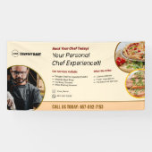 Services de chef privé Bannière personnalisée (Horizontal)