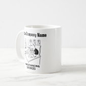 Services de communication caricature Mug (Devant gauche)
