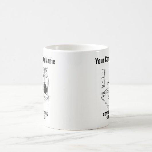 Services de communication caricature Mug (Centre)