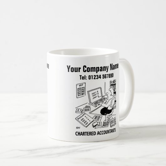 Services de comptabilité Promotion Café Mug (Devant droit)