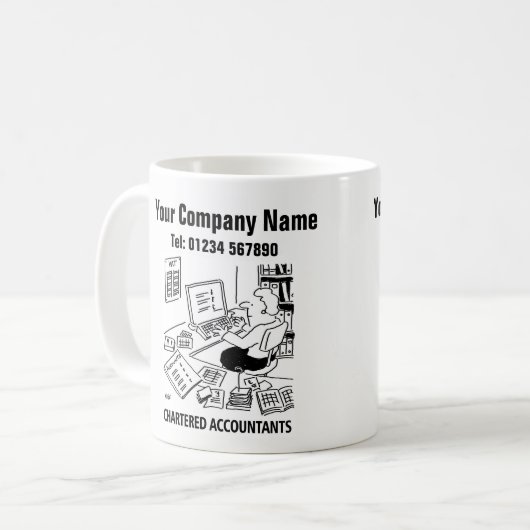 Services de comptabilité Promotion Café Mug (Devant gauche)