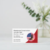 Services de construction Cartes de visite patrioti (Debout devant)