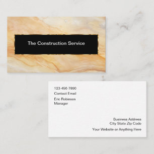 Services de construction classique Carte de visite