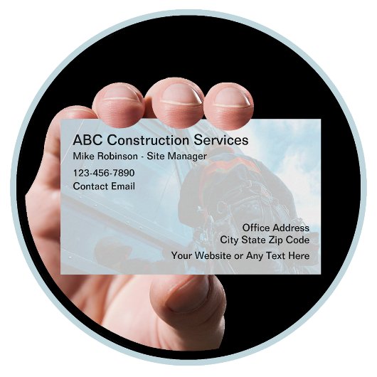 Services de construction moderne carte d'affaires