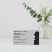 Services de cybersécurité Cartes de visite simples (Debout devant)