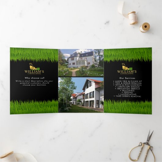 Services de découpe de sciage de pelouse Brochure  (Intérieur)