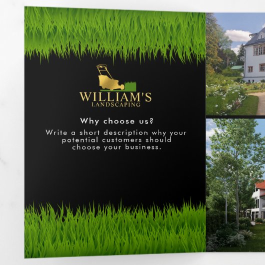 Services de découpe de sciage de pelouse Brochure (Intérieur en premier)