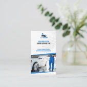 Services de lavage à main | Carte de visite de lav (Debout devant)