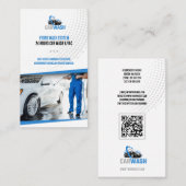 Services de lavage à main | Carte de visite de lav (Devant / Derrière)