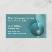 Services de massage moderne Cartes d'affaires (Devant)
