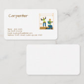 services de menuisier carte de visite modifiable (Devant / Derrière)