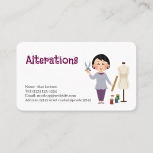 services de modifications carte de visite modifiab