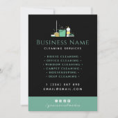 Services de nettoyage à domicile Carte de visite d (Devant)