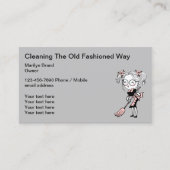 Services de nettoyage Carte de visite rétro classi (Devant)