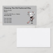Services de nettoyage Carte de visite rétro classi (Devant / Derrière)