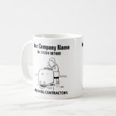 Services de nettoyage Cartoon Mug (Devant gauche)