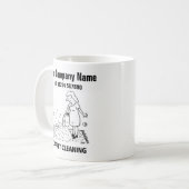 Services de nettoyage de tapis Cartoon Mug (Devant gauche)