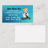 Services de nettoyage des cartes de visite (Devant / Derrière)